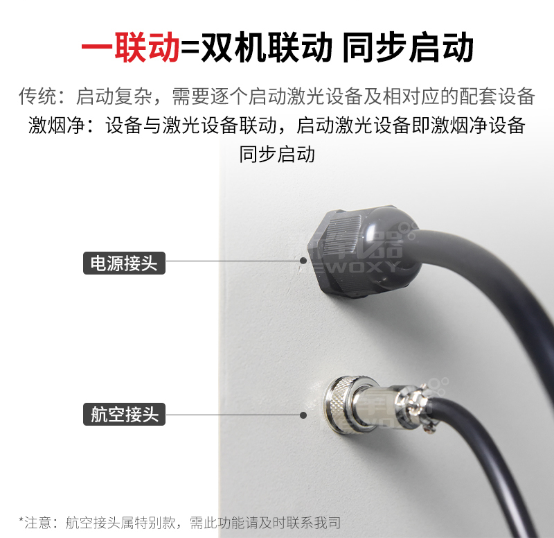 激光切割烟雾净化器XL-500 航空接头自动化设备一键启动