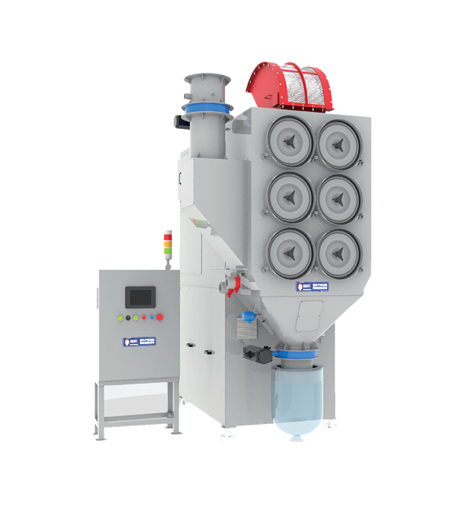 新氧器臻防XAQP-MVEX系列卧式中压脉冲反吹防爆除尘器，可有效处理新能源锂电生产领域中投料混合环节产生得粉尘。